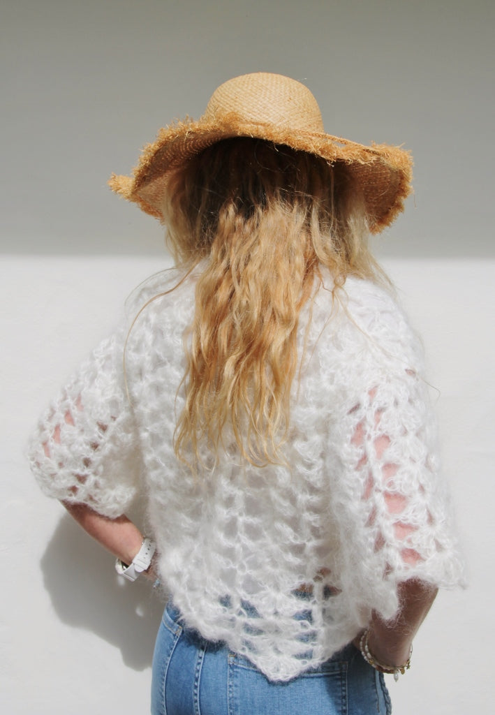 GILET MOHAIR CROCHET