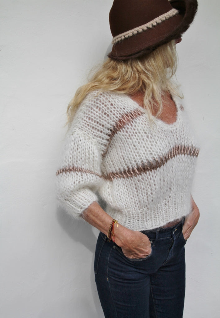 PULL ÉCRU/LUREX PATRIZIA
