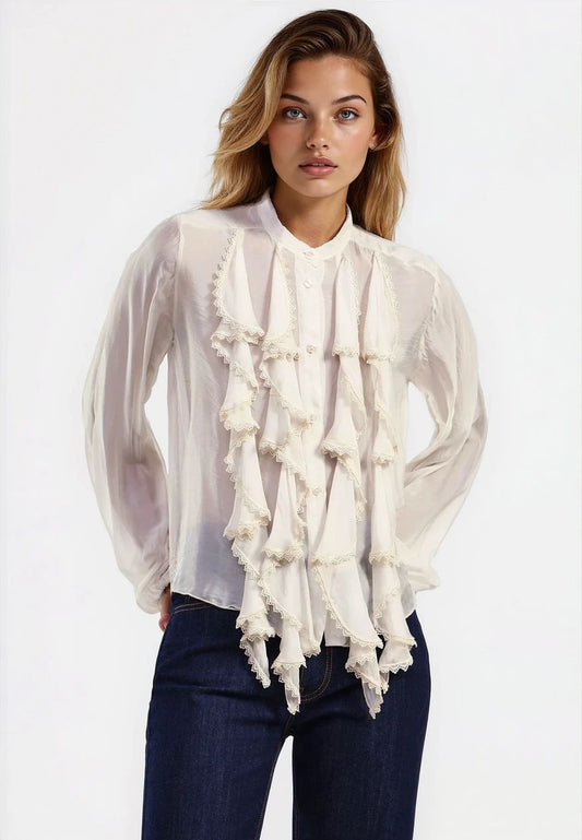 CHEMISE VOLANTS