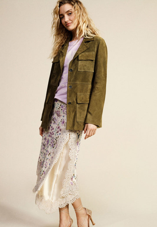 VESTE CHEMISE EN CUIR