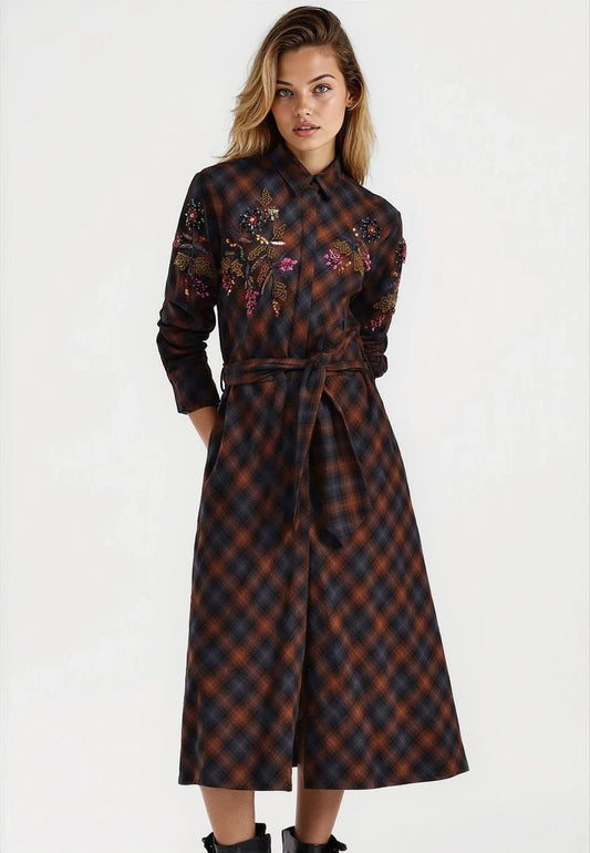 ROBE LONGUE ECOSSAIS