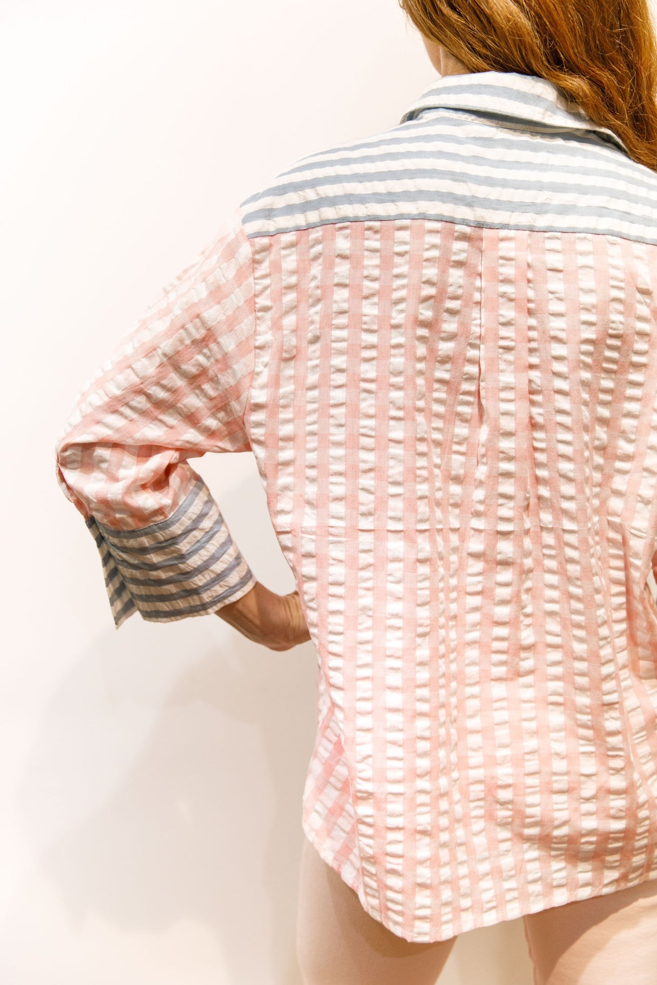 CHEMISE SEERSUCKER BI
