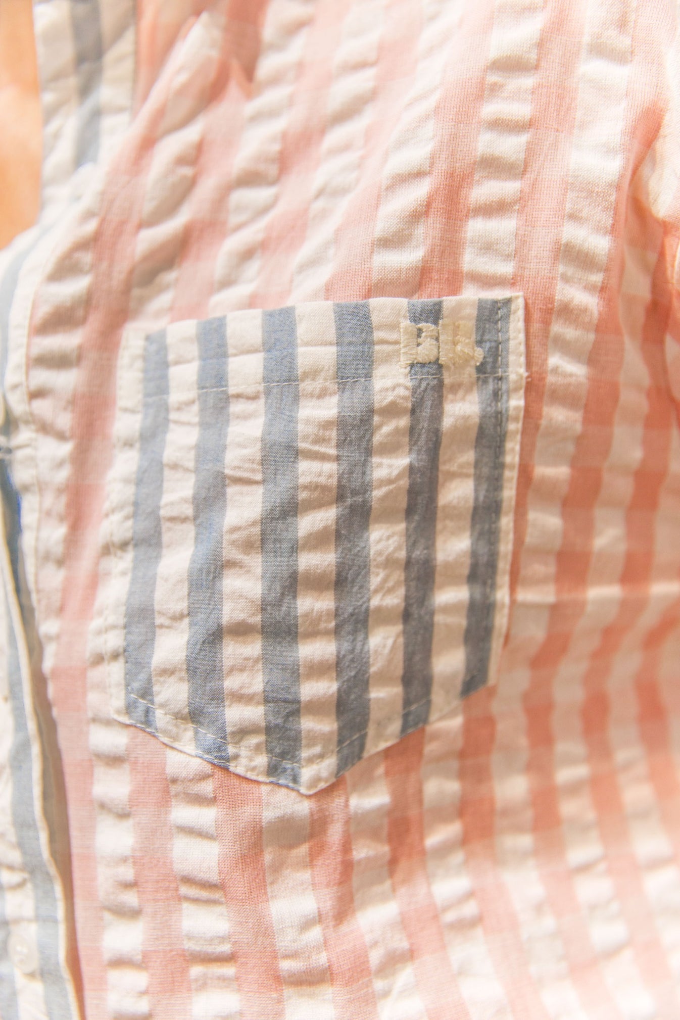 CHEMISE SEERSUCKER BI
