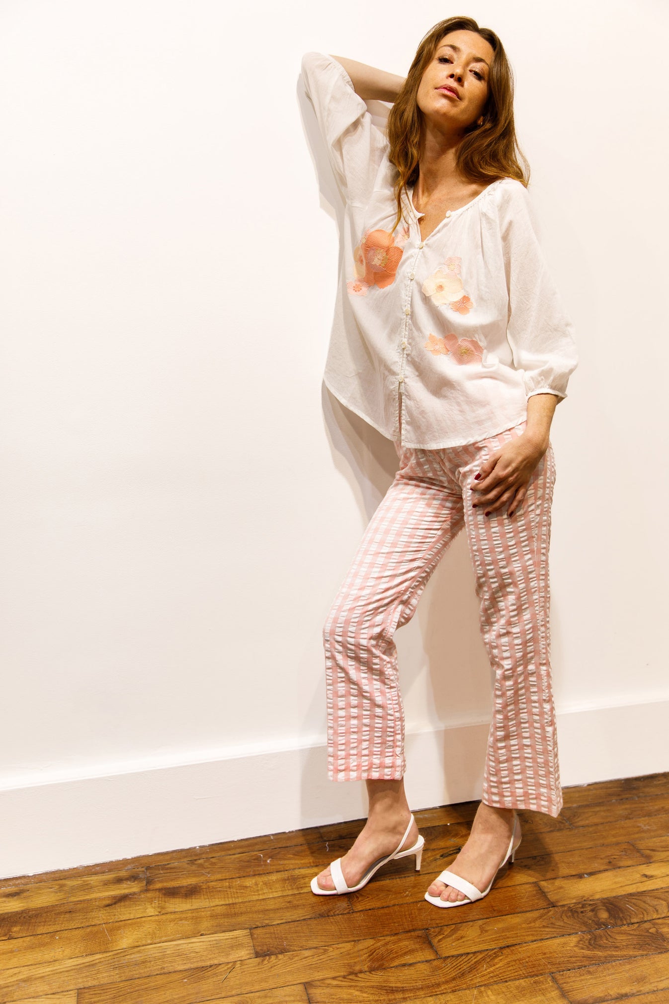 PANTALON CAPRI ROSE