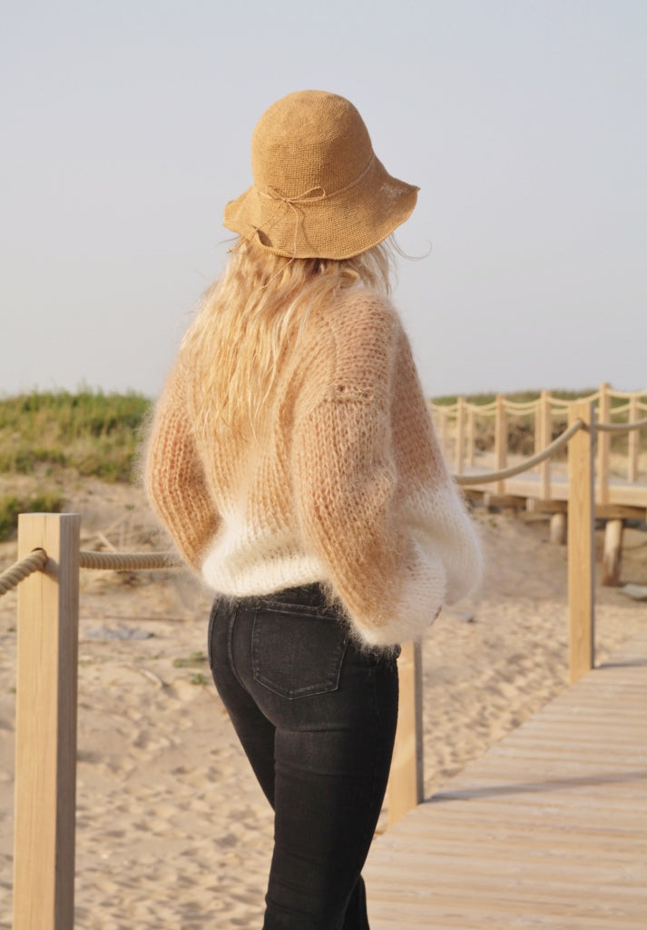 GILET MOHAIR ECRU BEIGE Oh CAROL HOSSEGOR